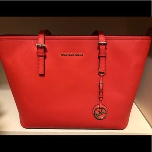 **SOLD** Michael Kors Jet Set Travel Tote - Peach